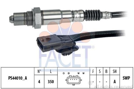 Датчик кислорода Megane III (08-16)/Scenic III (09-16) 1.2 Tce/1.4 Tce/2.0 Tce FACET '108310