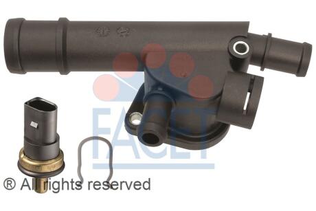 Фланець системи охолодження (з датчиком) Audi A3, A4 (03-)/Skoda Fabia, Octavia, Superb (03-)/VW Caddy, Passat, Golf, Jetta (03-) 1.4Tdi, 1.9Tdi, 2.0Tdi (26.0015K) FACET '260015K