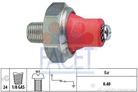 Датчик давления масла Subaru Forester, Impreza, Outback (08-) 2.0i, 2.5i (7.0014) FACET '70014