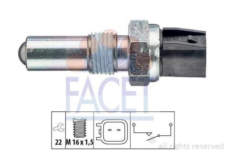 Датчик заднего хода Ford Focus (04-), Fiesta (01-), Tourneo (14-) 5-speed MT (7.6283) FACET '76283