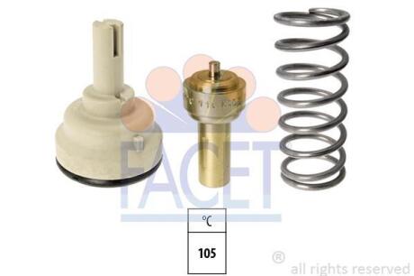 Термостат VW Golf, Polo (02-) 1.4 Fsi (7.8618S) FACET '78618S