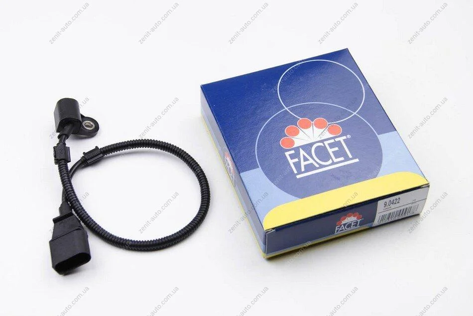 Датчик оборотов коленвала VW Polo/T5 1.9TDI 04-/Crafter 2.5TDI 06- (L=445) Facet FACET 9.0422 (фото 1)