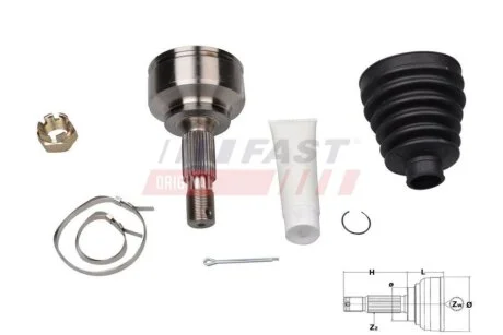 ШРКШ Fiat Scudo (07-) 1.6d (FT25090K) Fast FAST 'FT25090K