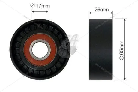 Ролик ремня генератора натяжной Fiat Linea (07-)/Opel Astra J,H,Corsa C,D/CIitroen Berlingo (08-),C3 (03-,09-),C4,C5 Fast FAST FT44539