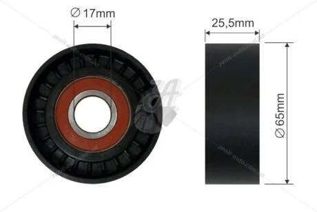Ролик ремня генератора обводной Fiat Doblo 1.6mjtd, 2.0mjtd (09-) (+ас) Fast FAST FT44574
