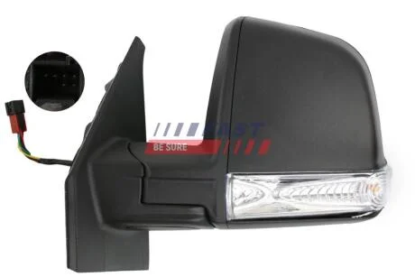 Дзеркало ліве електро з повторювачем Fiat Doblo (09-) 6-PIN Fast FAST FT88348