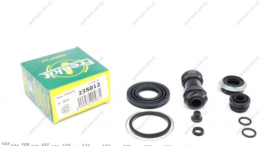 Ремкомплект суппорта заднего Mazda 323/626/Toyota Corolla 97-02 (d=35mm)(Akebono) Frenkit FRENKIT 235012 (фото 1)