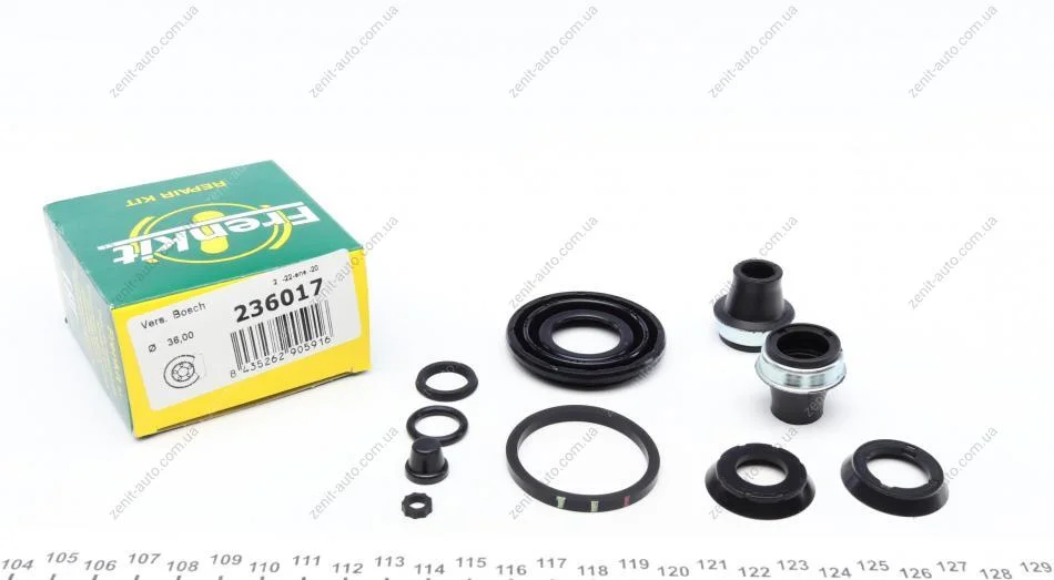 Ремкомплект супорту заднього Opel Astra G/Zafira 96-09 (d=36mm)(Bosch) Frenkit FRENKIT 236017 (фото 1)