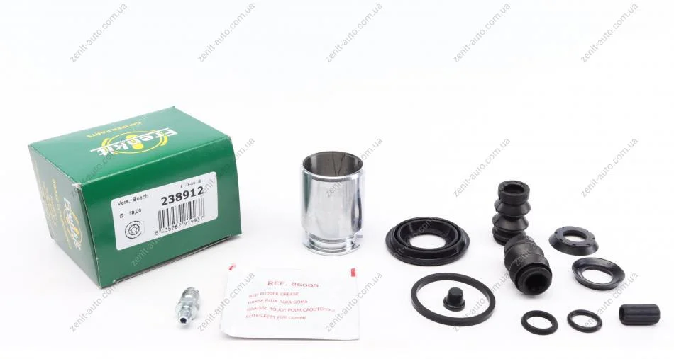 Ремкомплект супорту заднього Renault Kangoo 97- (d=38mm) (Bosch)(+поршень) Frenkit FRENKIT 238912 (фото 1)