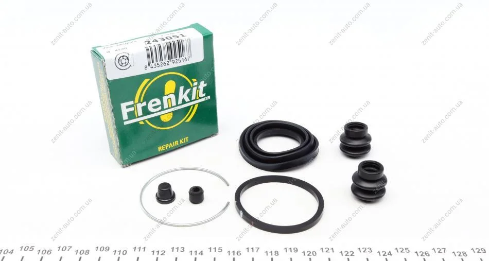 Ремкомплект суппорта заднего Renault Koleos 08- (d=43mm)(Akebono) Frenkit FRENKIT 243051 (фото 1)