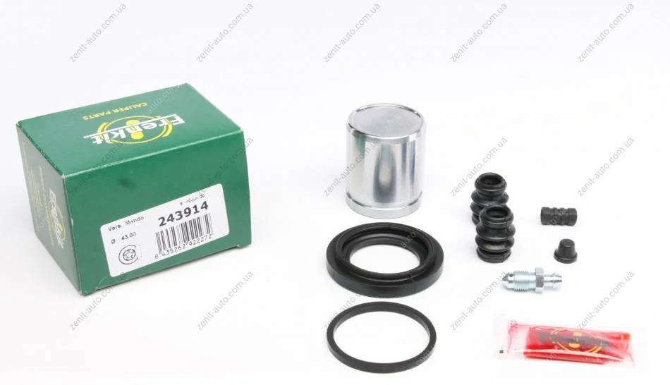 Ремкомплект суппорта заднего SsangYong Korando/Musso/Rexton 96- (d=43mm)(Mando)(+поршень) Frenkit FRENKIT 243914 (фото 1)