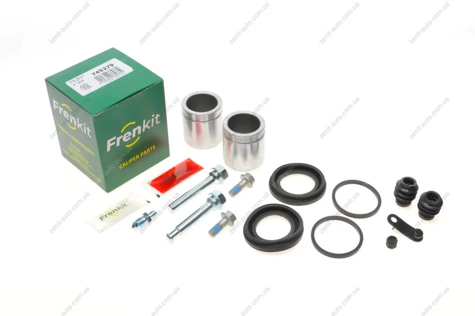 Ремкомплект суппорта переднего Hyundai Santa Fe II/Kia Sorento II (d=45mm)(Mando)(+2 поршня/направляючі) Frenkit FRENKIT 745279 (фото 1)