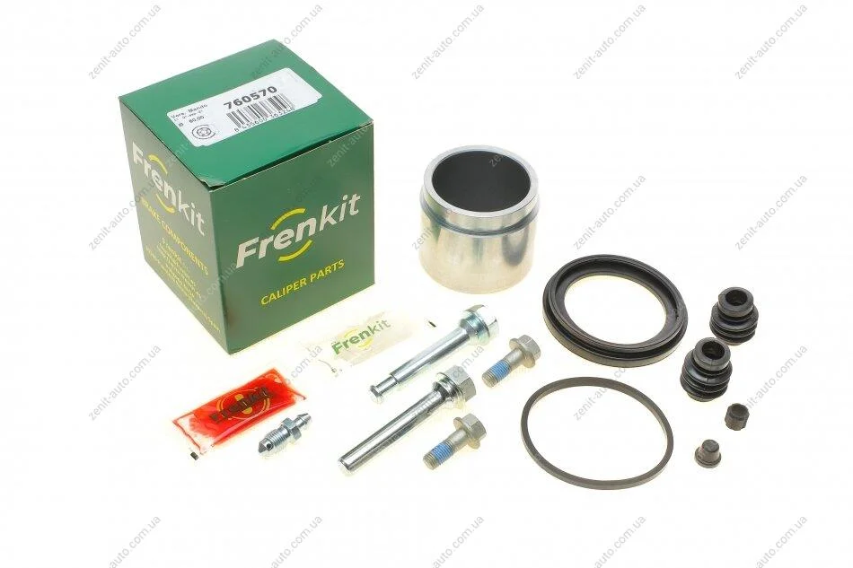 Ремкомплект супорту переднього Hyundai Tucson/KIA Sportage (d=60mm)(Mando)(+поршень/напрямні) Frenkit FRENKIT 760570 (фото 1)