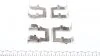 Планка суппорта переднего прижимная Mitsubishi Pajero (-06), Lancer (08-), Outlander II (06-12) (Akebono) Frenkit FRENKIT '901194 (фото 2)