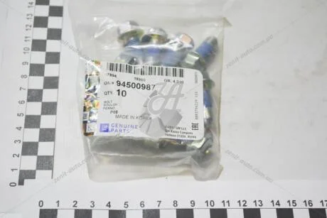 Болт Ланос/Сенс скобы сайлентблока рычага переднего зад (10х28) GM 94500987