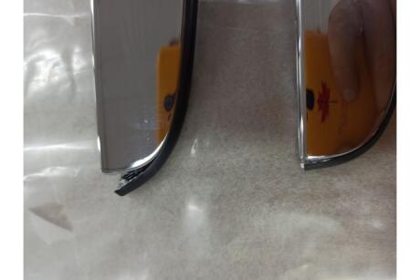 Молдинг капота Лачетти_Уценка_отклеенный уплотнитель на краях_ хром (96547251) GM '96547251UCENKA