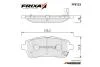 Колодки гальмівні передні Ford Fiesta (08-) / Mazda 2 (07-) / Suzuki Swift (10-) (SP2113) FRIXA Hankook FPE123 (фото 1)