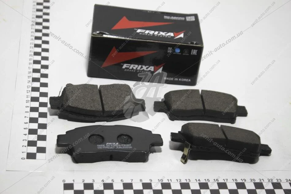 Колодки гальмівні передні Toyota Yaris (99-) (SP1230) FRIXA Hankook FPE167 (фото 1)
