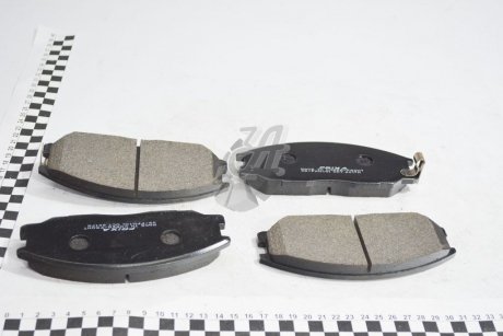 Колодки тормозные дисковые передние SsangYong Rexton, Kyron, Actyon/Hyundai H-1/Kia Sorento (06-) (SP1190) Hankook FPH11N (фото 1)