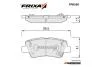 Колодки гальмівні задні Hyundai Sonata (14-), Tucson (15-) / KIA Niro (16-), Sportage (15-) (SP1845) FRIXA Hankook FPH35R (фото 1)