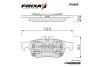 Колодки тормозные задние Renault Talisman (15-), Latitude (10-) (SP1396) FRIXA Hankook FPS06R (фото 1)