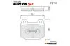 Колодки тормозные задние Mitsubishi Lancer EVO (05-13)/ Subaru Forester (13-), Impreza (00-) (металлокерам-е) (SP1495) FRIXA Hankook S1E136 (фото 1)