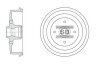 Барабан гальмівний Ланос/Сенс/Нексія (без ABS) з маточиною HI-Q Hi-Q (SANGSIN) 'SD3036 (фото 1)