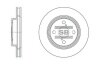 Диск гальмівний (кратно 2) передній (вентильований) Toyota Corolla ZZE12 (02-) (D=254.8mm) HI-Q Hi-Q (SANGSIN) 'SD4006 (фото 1)