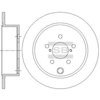 Диск гальмівний (кратно 2) задній Subaru Forester (13-) (D=273.8mm) HI-Q Hi-Q (SANGSIN) 'SD4708