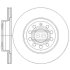 Диск гальмівний (кратно 2) передній (вентильований) Audi A3 (03-) (D=279.9mm) HI-Q Hi-Q (SANGSIN) 'SD5404 (фото 1)