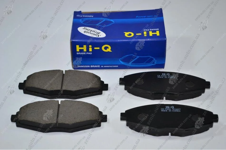 Колодки тормозные Ланос/Сенс/Нексия/Матиз перед (R13) (к-т 4шт) HI-Q Hi-Q (SANGSIN) SP1086 (фото 1)