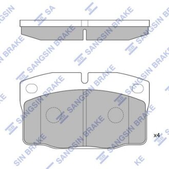 Колодки гальмівні передні Opel Vectra C (05-), Volvo S40, V40 HI-Q Hi-Q (SANGSIN) 'SP1258