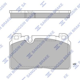 Колодки гальмівні передні Audi Q5 (8R) (12-), Porsche Macan (14-) HI-Q Hi-Q (SANGSIN) 'SP1960