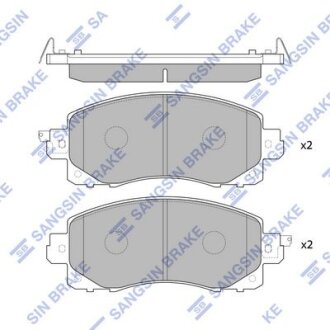 Колодки гальмівні передні Subaru Impreza (16-), Forester (19-) HI-Q Hi-Q (SANGSIN) 'SP4221