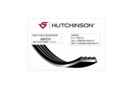 Ремінь поліклиновий 6PK2257 HUTCHINSON 2257K6