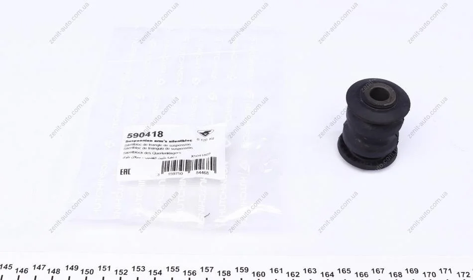 Сайлентблок рычага переднего Nissan Micra, Note (06-), Renault Clio III (05-) HUTCHINSON '590418 (фото 1)