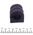 Втулка стабілізатора d21mm Renault Scenic II (03-) HUTCHINSON 590475 (фото 3)