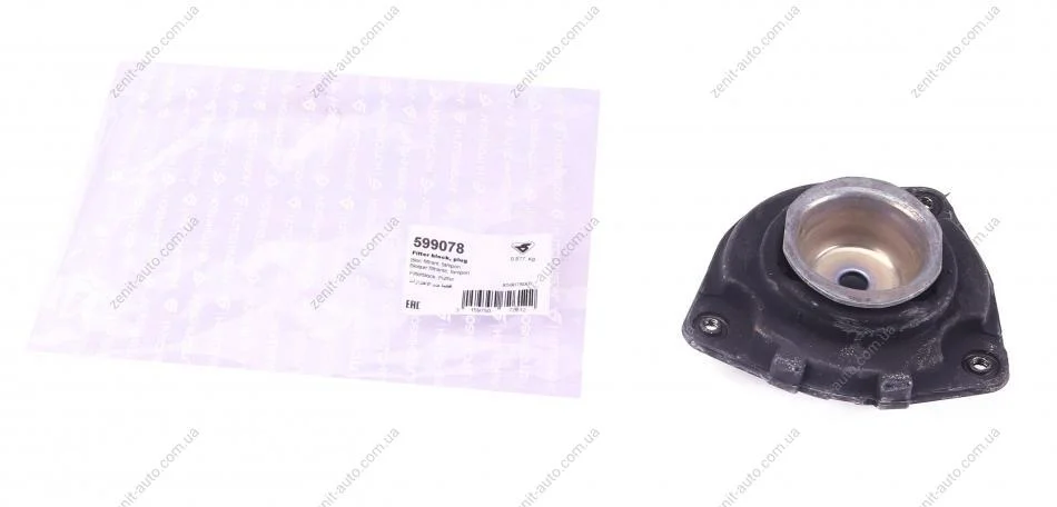 Опора амортизатора ліва Renault Clio III, Modus 2005- Hutchinson HUTCHINSON 599078 (фото 1)