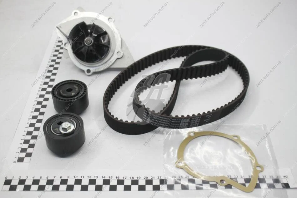 Комплект ГРМ с водяным насосом 2,2tdi Cirtoen Jumper, Peugeot Boxer 02-06 Hutchinson HUTCHINSON KH197WP60 (фото 1)