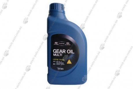 Олива КПП 80W-90 GEAR OIL MULTI 1 л GL-5 мінер. Hyundai/Kia/Mobis 02200-00110 (фото 1)