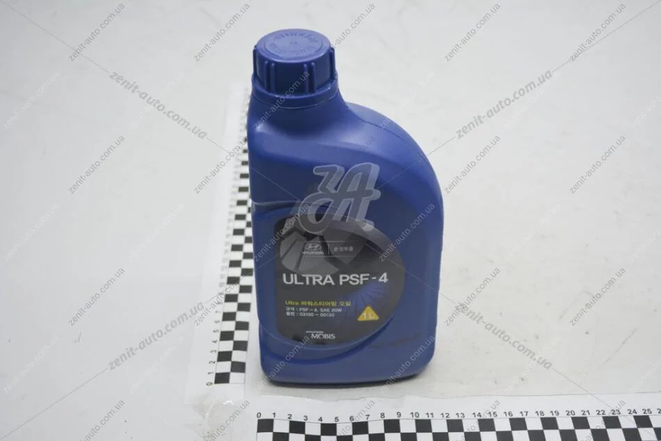 Масло ГУР ULTRA PSF-4 1 л SAE 80W зеленая синт. Mobis Hyundai/Kia/Mobis 03100-00130 (фото 1)