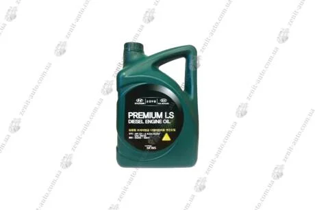 Олива ДВС 5W-30 6 л Premium LS Diesel нп/с CH-4, B3/B4 Mobis Hyundai/Kia/Mobis 05200-00611
