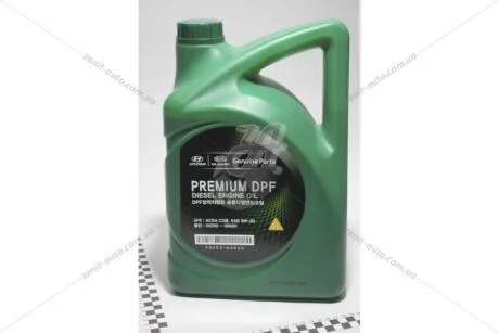 Олива ДВЗ 5W-30 6 л Premium DPF Diesel ACEA C3 синт. Mobis Hyundai/Kia/Mobis 05200-00620