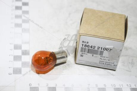 Лампа указателя поворота желтая 12V 21W(PY21W) Mobis Hyundai/Kia/Mobis 18642-21007N (фото 1)