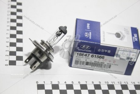 Лампа фари H4 12V 60/55W Mobis Hyundai/Kia/Mobis 18647-61566