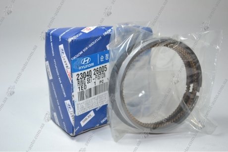 Кольца поршневые STD 1400 CC - ALPHA Hyundai/Kia/Mobis 23040-26005 (фото 1)
