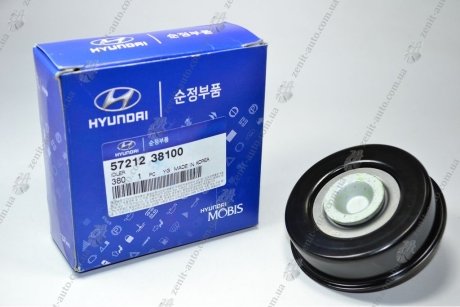 Ролик ременя кондиціонера (ГПК) Hyundai/Kia/Mobis 57212-38100 (фото 1)