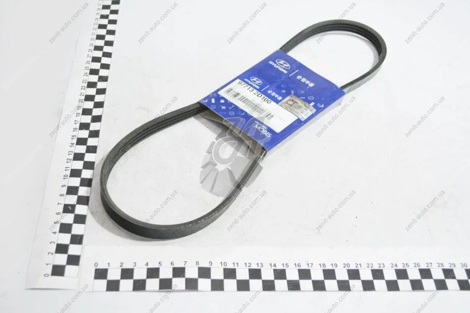 Ремінь кондиціонера 4PK855 Mobis Hyundai/Kia/Mobis 97713-2D100 (фото 1)