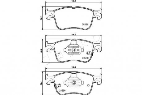 Колодки тормозные передние Ford Focus IV (18 -) JAPKO 500354