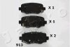 Колодки гальмівні дискові задні Jeep Renegade (14-), Compass (20-)/Fiat 500X (14-) JAPKO '51913 (фото 1)